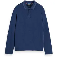 Scotch & Soda 182271 Relaxed Fit Pikétröja Med Lång ärm