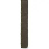 HUGO Knitted tie in cotton