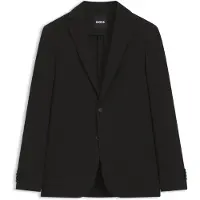 BOSS Slim-fit jacket in stretch-cotton seersucker