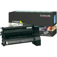 Lexmark Tonerkassett gul 10.000 sidor, hög kapacitet return