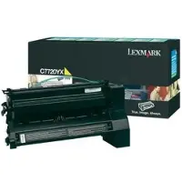 Lexmark toner C7720YX/C7722YX original gul 15.000 sidor
