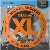 Daddario EJ22 Electric Guitar Strings Jazz Light 13-56