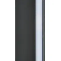 LUCANDE LED utomhus vägglampa Melira , Svart, Aluminium / grå / zink, Modern, LED-vägglampa utomhus