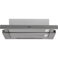 Whirlpool AKR 5390 IX - Kåpa - teleskopisk - bredd: 59.8 cm - djup: 30 cm - utsug och återcirkulering (-) - med inbyggd motor - stål