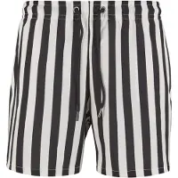 Urban Classics Badshorts svart / vit