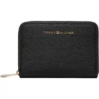 Tommy Hilfiger Metallic Logo Zip Around Textured Wallet