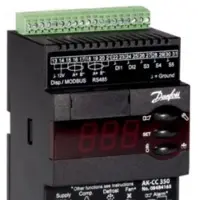 Danfoss AK-CC 350 kylstyrning, Temp., Multi, 4 reläer, 1-fas, 2-krets, 2,3 VA
