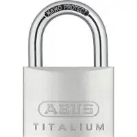 ABUS 64TI/60 KD, Konventionellt hänglås, Tangentlås, Olika låsning, Gjuten aluminium, Gjuten aluminium, Härdat stål