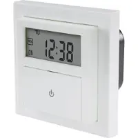 Sygonix SY-4504968 infälld timer digital veckoprogram 1800 W nedräkningsfunktion, inkl. infällningsram, START/STOP-funktion, programmeringsfunktion (SY-4504968)