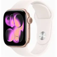 Apple Watch Series 11 GPS 42mm Rose Gold Aluminium Case with Light Blush Sport Band - S/M