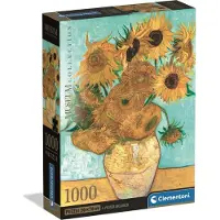 Clementoni Pussel Compact Museum Van Gogh: Solblomma 1000 bitar (39966)