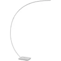LINDBY Båglampa Kendra , dimbar, Vitt / opal, Vardagsrum / matsal, Metall, Modern, Golvlampa