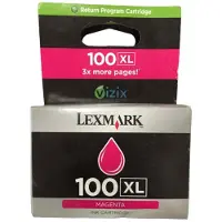 Lexmark 14N1070E (#100XL) magenta bläckpatron hög kapacitet (original)