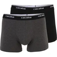 Ceceba Boxershorts gråmelerad / svart / vit