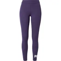 Puma Sportbyxa 'ESS No. 1' mörklila / vit