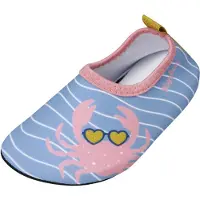 Playshoes Strand-/badsko 'Krebs' duvblå / senap / rosa
