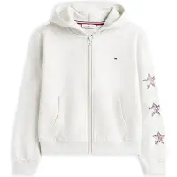Tommy Hilfiger Sweatjacka gråmelerad / röd / svart / silver