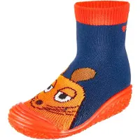 Playshoes Stövel 'DIE MAUS Pirat' marinblå / orange / hummer / svart