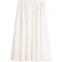 Tommy Hilfiger Pleated Linen Blend Midi A Line Skirt