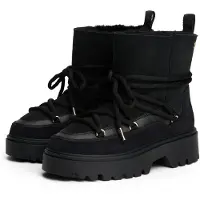 Tommy Hilfiger Leather TH Monogram Cleat Snow Boots