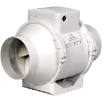DUKA Ventilation Fläkt EL 125 TT, Ø125 mm, vit
