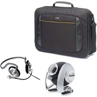 Case Logic Attache 15,4-fodral med webbkamera och headset