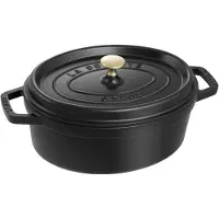 Staub - Cocotte Oval - Black - 27 cm