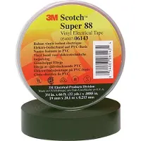 3M Scotch Super 88 vinyltape svart 25mm x 20m x 0,22mm