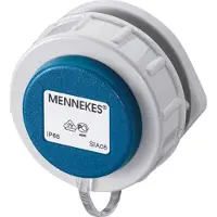 MENNEKES 17038, Typ F, 2P+E, Skruvar, Blå, Vit, IP68, 230 V