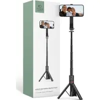 Tech-Protect L04S Bluetooth selfie-stick med stativ upp till 95 cm och 360-huvud - svart