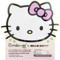 The Creme Shop , Hello Kitty, Ready To Glow!, Tryckt Essence skönhetsskum, 1 ark, 0,88 oz (25 g)