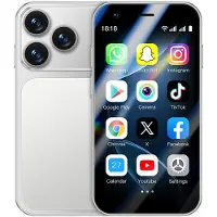 Soyes A17 mini 3G Smartphone 3,0 tum MTK 2 GB RAM 16 GB ROM 2 MP HD-kamera Dubbla SIM-kort Högkvalitativ Android 8.1 Mobiltelefon med Ansiktsigenkänning silver