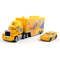 Fashnics Disney Pixar Bilar och Lastbilar Leksaksset The King Cruz Blixten McQueen Mike Farbror 1/43 Pressgjuten Modell Lastbilar Leksaker Gåva För Barn