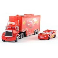 Fashnics Disney Pixar Bilar och Lastbilar Leksaksset The King Cruz Blixten McQueen Mike Farbror 1/43 Pressgjuten Modell Lastbilar Leksaker Gåva För Barn