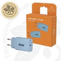 Club 3D CAC-3022 USB-laddare 30 W USB-C hane Power Delivery 3.0 Blå Inomhus USB Power Delivery (USB-PD)