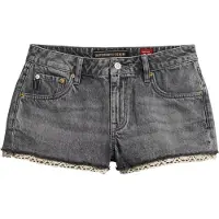Superdry för kvinnor. W7110399A Hot shorts grå (26), Casual, Bomull, Denim