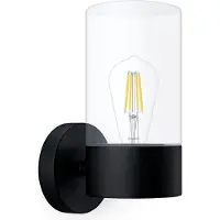 Philips Flareon vägglampa för utomhusbruk Flareon, dimbar, Svart, Aluminium / grå / zink, Modern