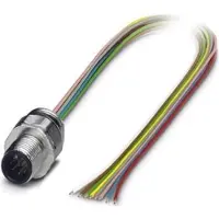 Phoenix Contact 1513787 Sensor/ställdon-kontaktdon M12 Kontakt hane inbyggd 0.50 m Antal poler (RJ): 8 1 st