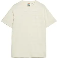 Superdry för män. M1011570A Vintage beige texturerad T-shirt och logotyp (XL), Casual, Bomull, Kort ärm