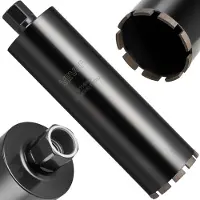 Vevor Kärnborr, 114 mm diameter, 356 mm borrdjup, 1-1/4 tum-7 invändig gänga, högprecisionssvetsteknik, våt diamantkärnborr för armerad betong, tegelstenar och murverk