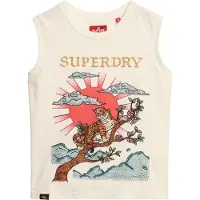 Superdry Tattoo Rhinestone Tank ärmlös T-shirt