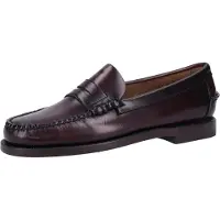 Sebago för kvinnor. 7001530 Classic Dan Läder Loafers vinröd brun (38), Hud, Karta, 1 till 3 cm, Ingen, Casual, Parti, Klassisk, Bordeaux