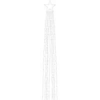 vidaXL Julgransbelysning 320 LED färgglad 375 cm