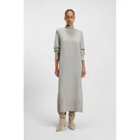 BOSS för kvinnor. 50548961 Fagliatelle klänning grå (XS), Casual, Ull, Lång ärm