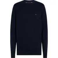 Tommy Hilfiger Tröja i bomullkahmir Marinblå Blå Mörkblå torlek