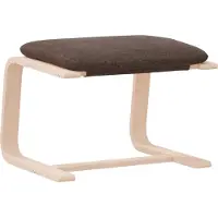vidaXL Fotpall mörkbrun 51x41x40 cm tyg