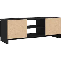 vidaXL TV-bänk svart ek 102x30x36 cm konstruerat trä