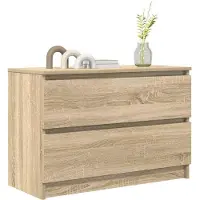vidaXL TV-bänk sonoma ek 80x35x54 cm konstruerat trä