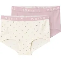 Name it Hipstertrosor - Noos - NkfHipster - 2-pack - Smörkräm - - 6 år (116) - Hipstertrosor