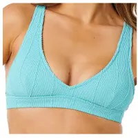 Rip Curl Women's Vibe Surf Multi Fit V Neck Bikini Top Sea Blue